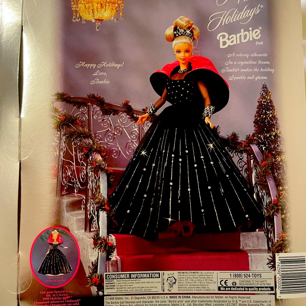 1998 Holiday Barbie New in Box